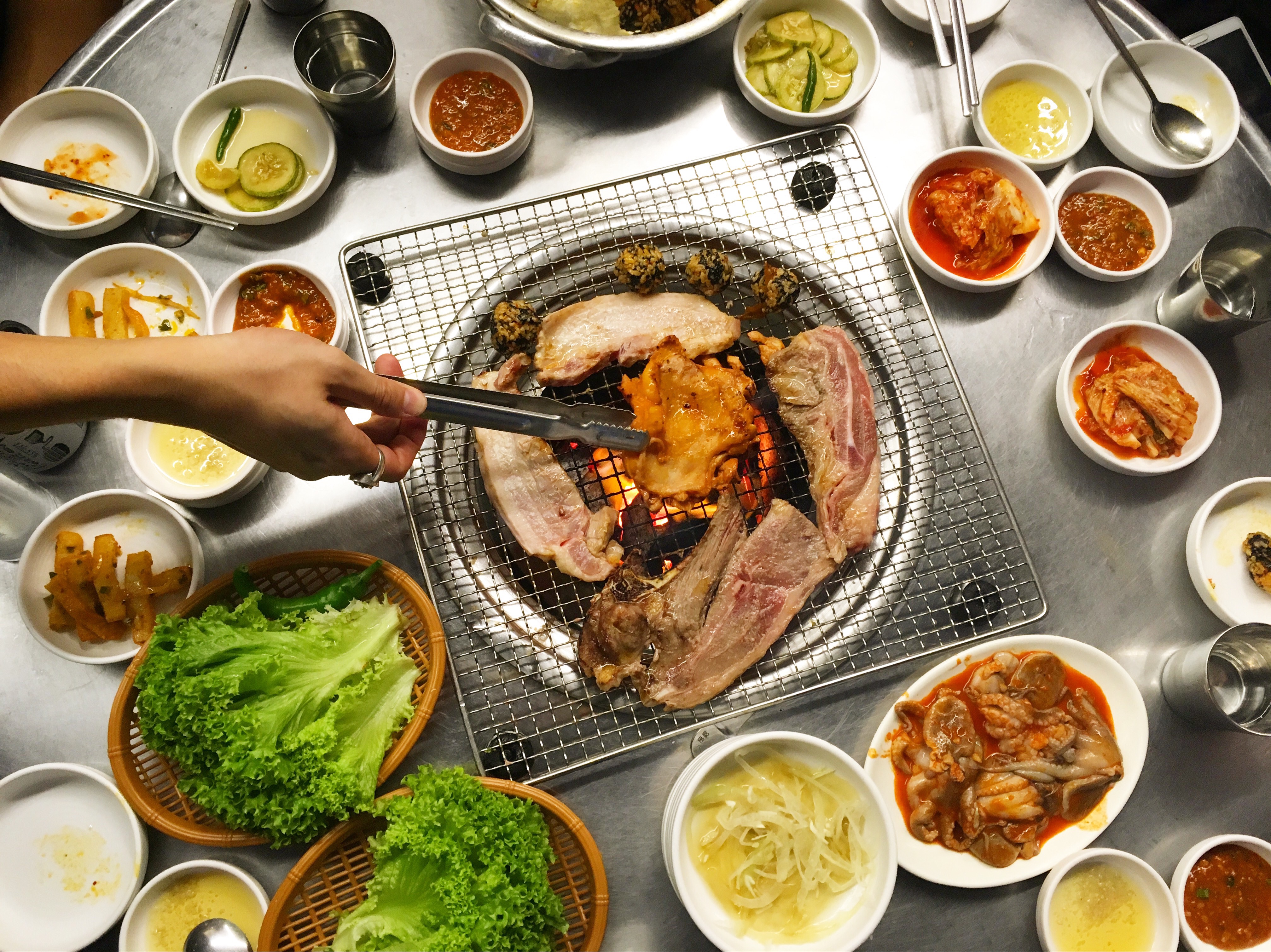 เมนูปิ้งย่างเกาหลี-วิธีทำอาหารเกาหลี-หมูสามชั้นย่าง